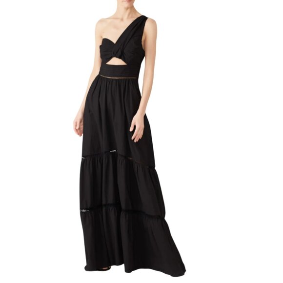 A.L.C. Black Cut-Out Maxi Dress - Picture 1 of 13